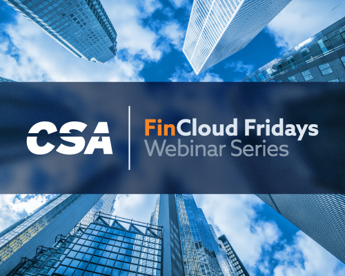FinCloud Fridays Webinar Series